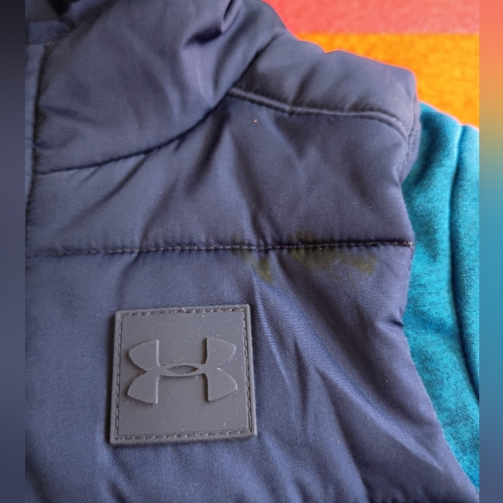 Under Armour Size 5 Blue Layered Vest/Jacket - Picture 2 of 6
